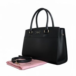 ✨ Kate Spade Black Pebbled Leather Satchel Crossbody – NWOT w/ Dust Bag ✨